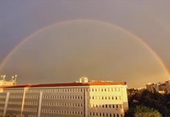 Diyarbakır'da çift gökkuşağı seyirlik manzara oluşturdu