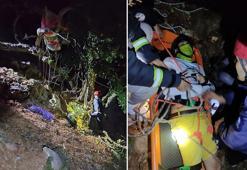 Yamaç paraşütü yapan Rus turist kayalıklara çakıldı