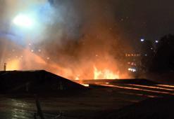 Kartal'da mobilya atölyesinde yangın