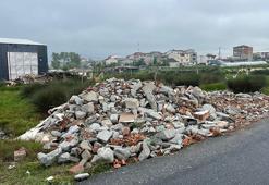 Arnavutköy'de yol kenarına döküm yaparken görüntülenen hafriyat kamyonu sürücüsü yakalandı