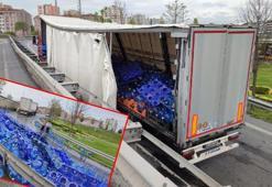 D-100’de yüzlerce damacana yola saçıldı