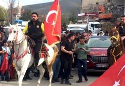 Bayburt’ta Togg’a cirit atıyla karşılama