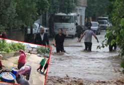 Sağanağın vurduğu Kozan'da ev ve iş yerleri temizleniyor
