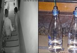 Boşanmak isteyen eşe silahlı molotoflu tehdit