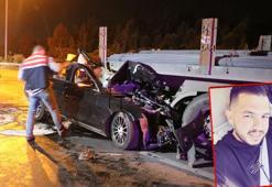 Orta şeritte, arıza nedeniyle duran TIR'a çarpan otomobil sürücüsü, hayatını kaybetti