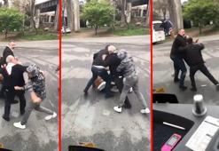 Bayrampaşa'da yan baktın kavgası kamerada