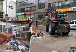 Ölen babasının eşyalarını dışarı bıraktı, cadde çöplüğü andırdı
