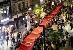 Samsun'da 'fener alayı' yürüyüşü