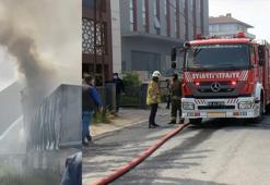 Ataşehir'de mobilya atölyesinde yangın