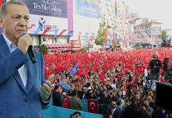 Cumhurbaşkanı Erdoğan: Pazar sandıklara giderek yarım kalan işimizi tamamlayacağız