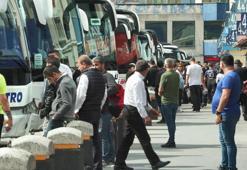 Otogarda 2'nci tur hareketliliği