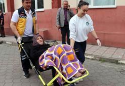 91 yaşında oy kullanmaya tekerlekli sandalye ile getirildi