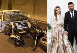 Ünal Turan ve şarkıcı Ceylan Koynat tünelde hız denemesi yaparken kaza yaptı