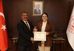 Bakan Yanık, mazbatasını aldı