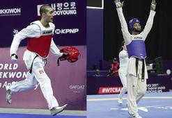 Milli tekvandocular Nafia Kuş ve Hakan Reçber altın madalya kazandı