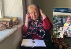 68 yaşındaki üniversite öğrencisi, köyden cep telefonuyla online derslere katılıyor
