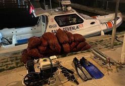 Kaçak midye avlayan 2 kişiye toplam 24 bin 937 TL para cezası