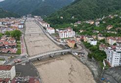 Ezine Çayı'ndaki taşkın riski dron kamerasında