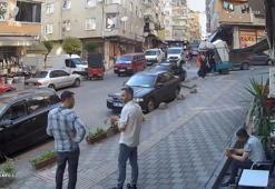 Esenler'de panelvanın çocuğa çarptığı anlar kamerada