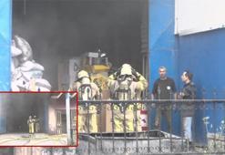 Beylükdüzü'nde jant kapağı imalatı yapan fabrikada yangın