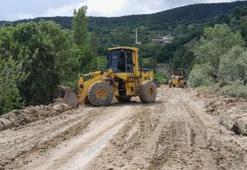 Tokat'ta selde kapanan köy yolları ulaşıma açıldı