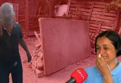 Barikatı aşıp yine tehdit etti: Seni bu evde yaşatmayacağım