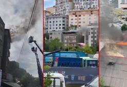 Kağıthane'de 5 katlı binada yangın: Mahsur kalanları çevredekiler kurtardı