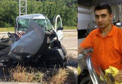 Hafif ticari araç, yön levhasının direğine çarptı: 1 ölü, 1 yaralı