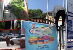 YKS'ye geç kalan öğrencilerin panik anları kamerada