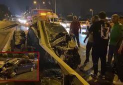 Kadıköy'de otomobil bariyerlere çarptı: 1 yaralı