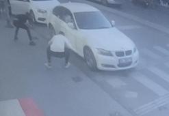 Ataşehir 'de tekel bayi sahibini darbedip iş yerine ateş açan şüpheliler kamerada