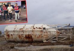 5 tonluk siloyu vinç ve kamyon kiralayıp çalmış