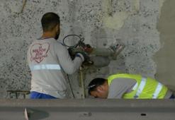 Maltepe'de midye kabukları ortaya çıkan köprüden karot örneği alındı