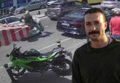 Oyuncu Görkem Sevindik'in kaza anı kamerada