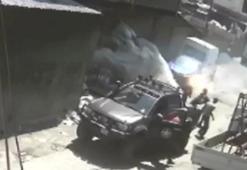 Sultangazi'de aracını kurtarmak isterken üstüne yanan elektrik kabloları düştü