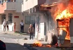 Avcılar'da yangında mahsur kalan yaşlı kadını komşuları kurtardı