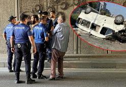 Kavşaktan uçan minibüsün sürücüsü, alkol testi yapmak isteyen polislere saldırdı