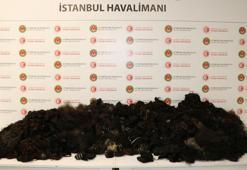 İstanbul Havalimanı'nda 93 kilogram insan saçı ele geçirildi