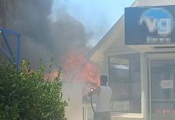 Otelin deposunda çıkan yangın SPA bölümüne de sıçradı