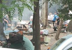 İstanbul'da kalanlar piknik alanlarına akın etti