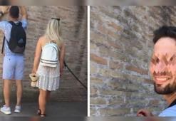 İtalya’daki Kolezyum’a isim kazıyan turistin kimliği tespit edildi