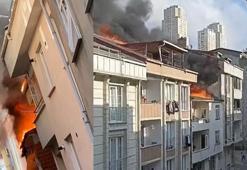 Esenyurt’ta çatıda çıkan yangın beş binanın çatısına sıçradı