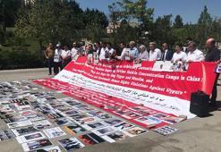 Uygur Türklerinden Çin'deki yakınlarının serbest bırakılması için eylem