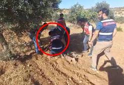 Cinayet şüphelisi, saklandığı fıstık bahçesinde yakalandı