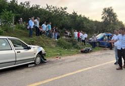 Kuzenlerin kullandığı otomobil ile motosiklet çarpıştı; Emirhan öldü