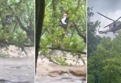 Şile'de yağmur sonrası mahsur kalanlar helikopterle kurtarıldı