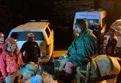 Kaçkarlar'da buzul tırmanışında düşen dağcıya 'at'lı kurtarma