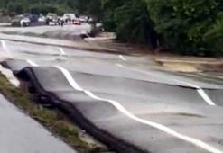 Zonguldak-Ankara kara yolunda çökmeler