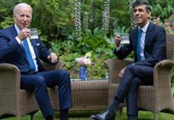 Biden, İngiltere’de Sunak ile görüştü