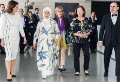 Emine Erdoğan, Litvanya'da lider eşleriyle bir araya geldi